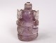 Small sculpture quartz rose god elephant Ganesh Buddhism 20th century