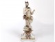 Statuette porcelain Paris Samson fauna satyre god Pan bouc 20th century