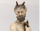 Statuette porcelain Paris Samson fauna satyre god Pan bouc 20th century