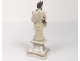 Statuette porcelain Paris Samson fauna satyre god Pan bouc 20th century