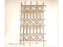 Window grille wrought iron, from Morocco, Twentieth