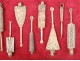 Collection 8 spoons kohl bronze silver Arabic Yemen antique XIXth