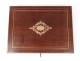 Box with mahogany game inlay brass Napoleon III XIX