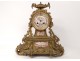 Pendulum clock bronze porcelain Detouche Napoléon III XIXth