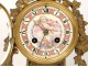 Pendulum clock bronze porcelain Detouche Napoléon III XIXth