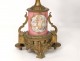 Pendulum clock bronze porcelain Detouche Napoléon III XIXth