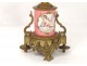 Pendulum clock bronze porcelain Detouche Napoléon III XIXth