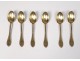 6 teaspoons silver vermeil coat of arms coat of arms Minerve 191gr NapIII 19è