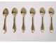 6 teaspoons silver vermeil coat of arms coat of arms Minerve 191gr NapIII 19è