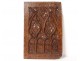 Wooden carved panel Gothic flamboyant Haute Epoque XVIth XVIIth century