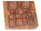 Wooden carved panel Gothic flamboyant Haute Epoque XVIth XVIIth century