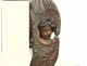 Large ice mirror carved wood angelot putti crown mirror 18th century