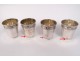 11 curons silver liqueur cups silver Minerve 89gr silver XIXth century