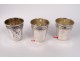 11 curons silver liqueur cups silver Minerve 89gr silver XIXth century