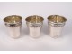 11 curons silver liqueur cups silver Minerve 89gr silver XIXth century