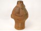 Sculpture Pottery Pitcher anthropomorphic face Lodereau twentieth