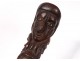 Knife dagger collection wooden carved heads characters XIXth century