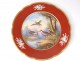 3 plates porcelain Paris Le Rosey animals fox hunting gardener XIX