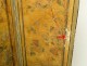 Screen 4 leaves Japan wood lacquered landscapes birds bamboo pond XIXth